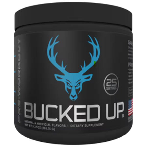 Bucked Up supplement tub